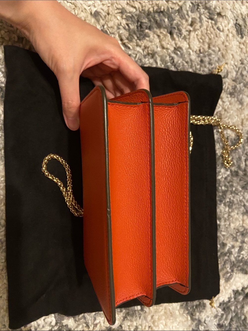 Strathberry East/West Mini Crossbody Orange (New with dust bag) - Picture 3 of 6